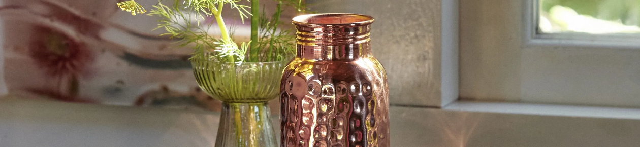 Koperen flessen