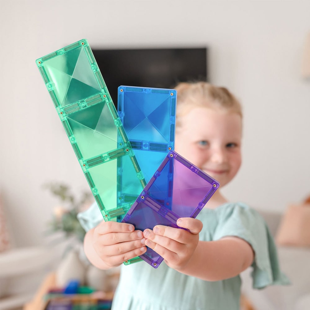 Connetix Tiles Rainbow 18 Delige Rechthoek Pack Connetix Tiles