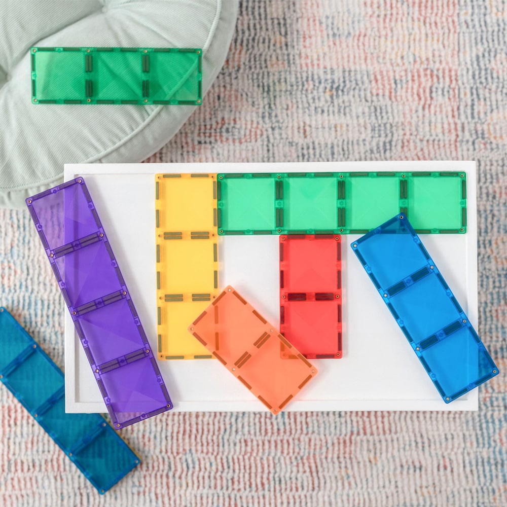 Connetix Tiles Rainbow 18 Delige Rechthoek Pack Connetix Tiles