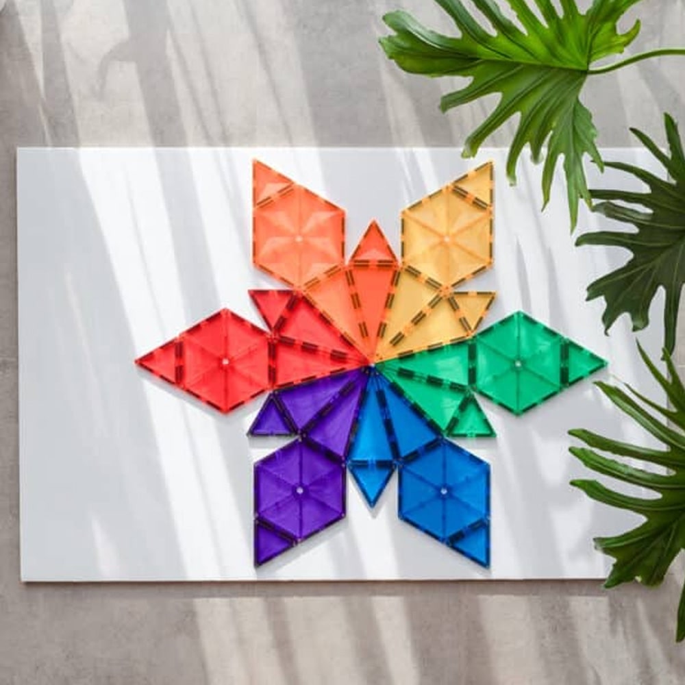 Connetix Tiles Rainbow 30 Delige Geometry Pack Connetix Tiles
