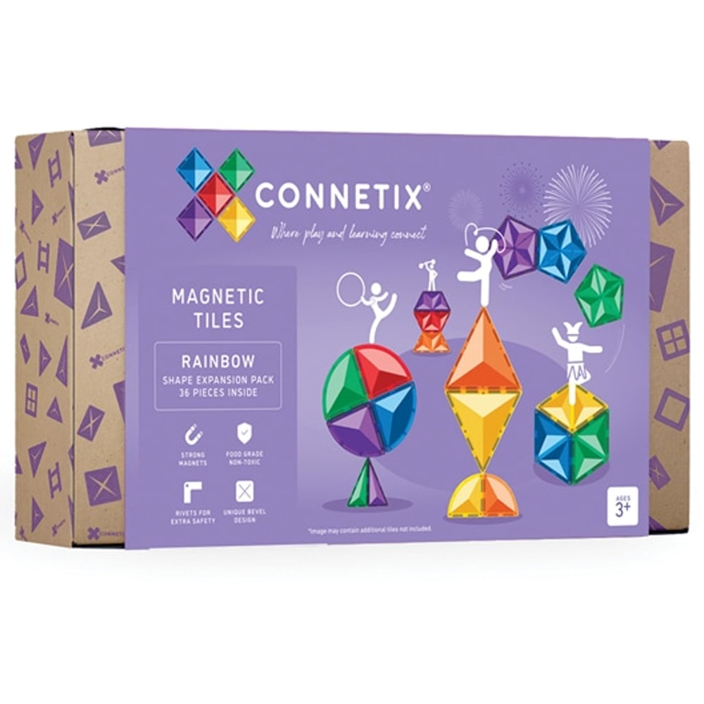 Connetix Tiles Rainbow 36 Delige Vorm Uitbreiding Pack Connetix Tiles