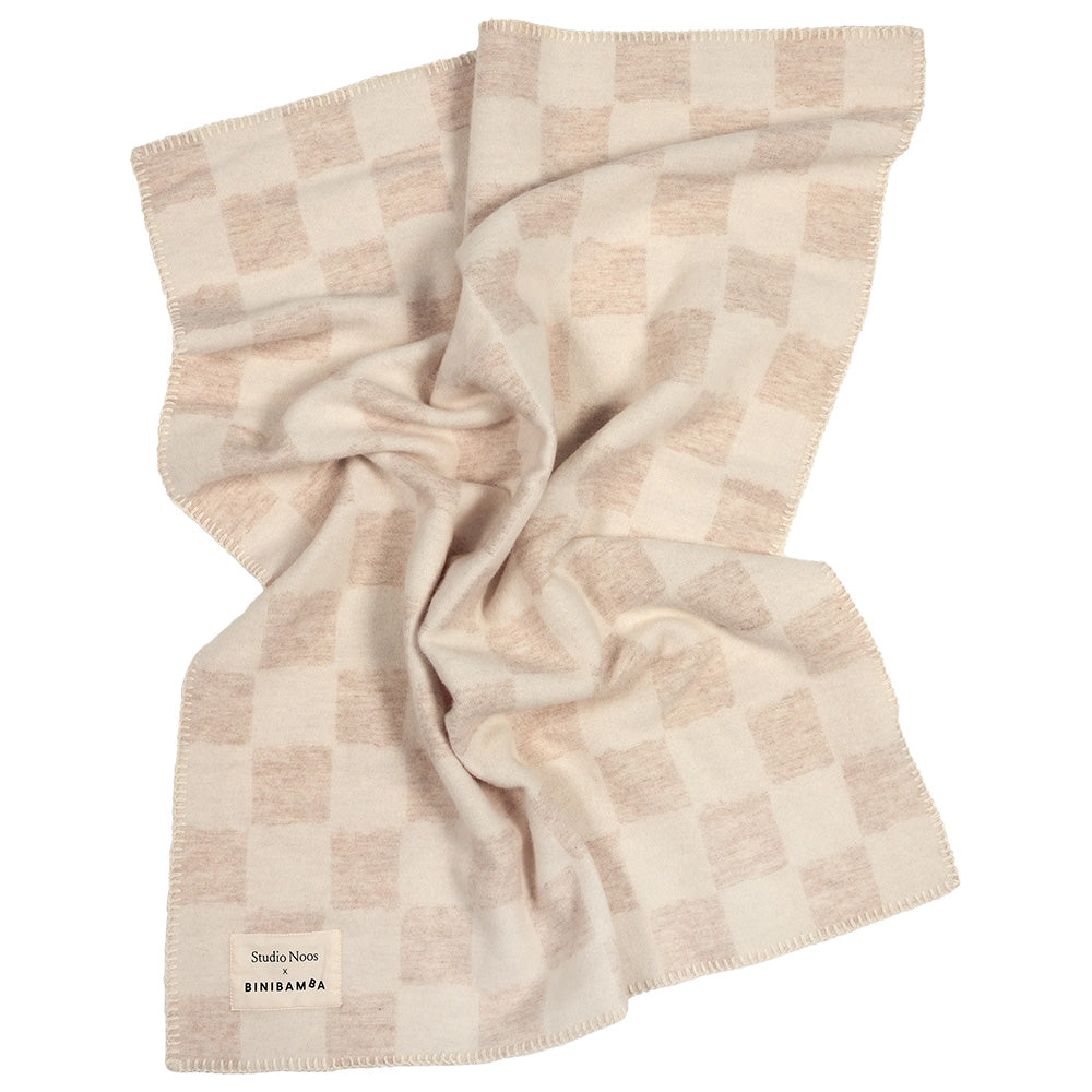 Binibamba & Studio Noos - Chequerboard Blanket - Toast