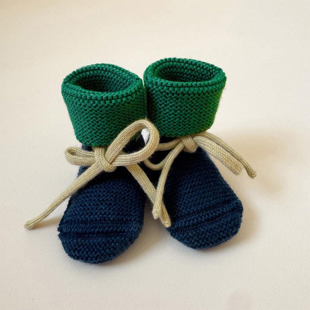 Hvid Baby Slippers 100% Merino wool