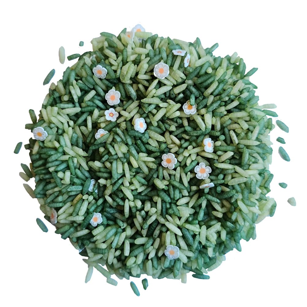 Grennn Speelrijst Witte Bloem Mix 300 Gram Grennn