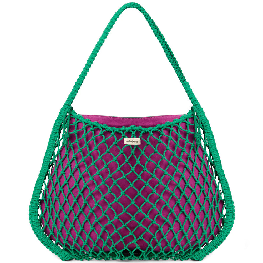 Studio Noos - Groene Macramé Mom Bag Dubbelzijdige Insert