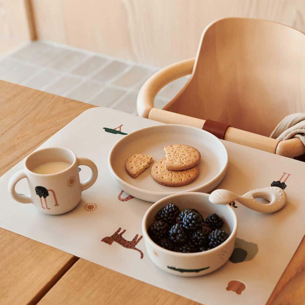 Liewood Servies Set Printed Vivi Safari - Sandy Mix Liewood