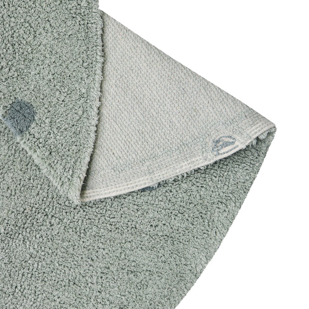 Lorena Canals Rond Vloerkleed Stippen - Sage Lorena Canals