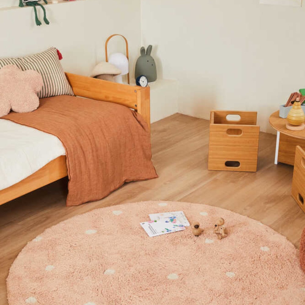 Lorena Canals Rond Vloerkleed Stippen - Rose Lorena Canals