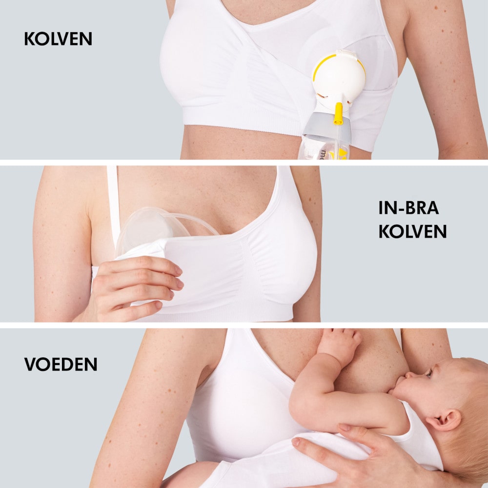 Medela 3-in-1 Borstvoedings- en Kolfbeha - Wit Medela