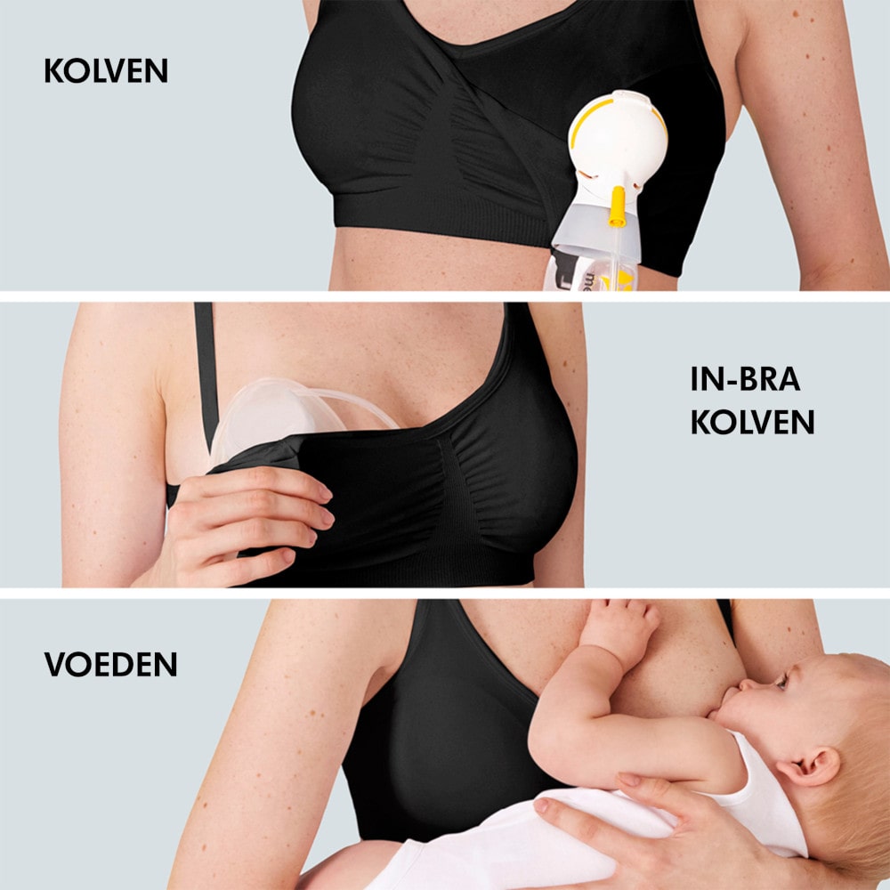 Medela 3-in-1 Borstvoedings- en Kolfbeha - Zwart Medela