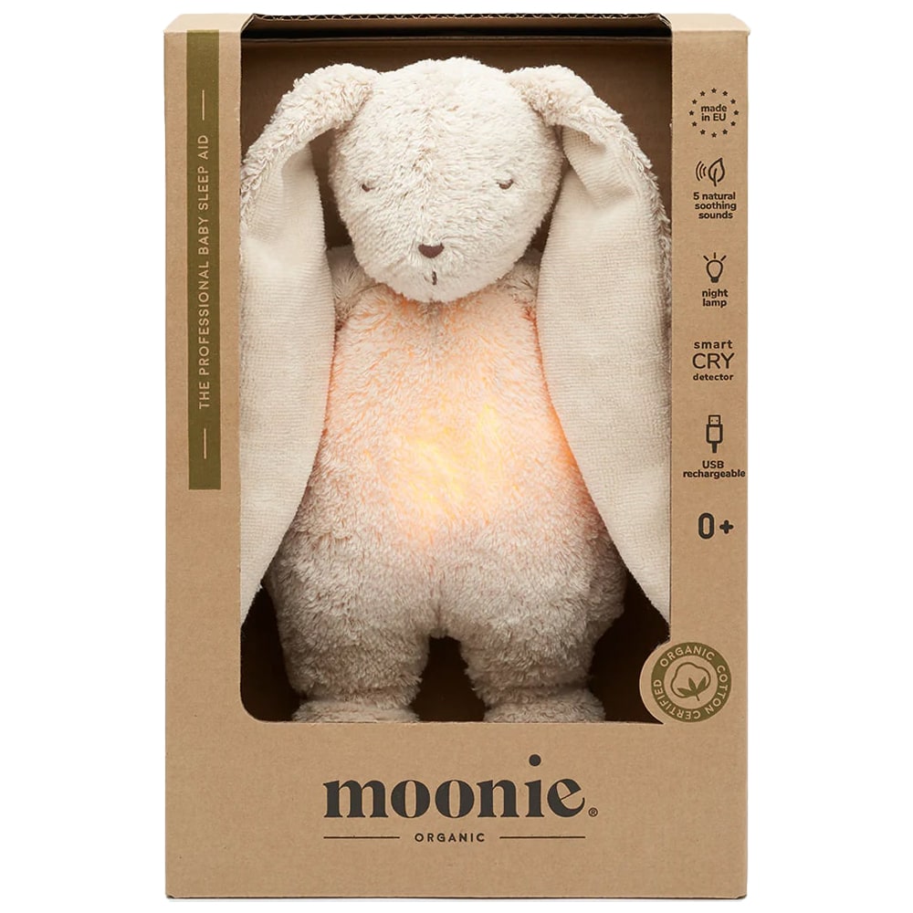 Moonie Slaapknuffel Humming Bunny Natur - Sand Moonie