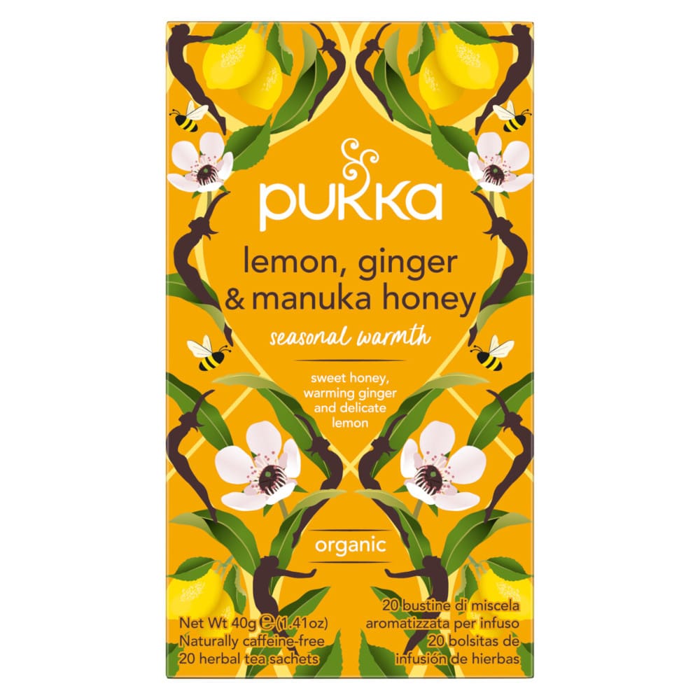 Pukka Thee Lemon, Ginger & Manuka Honey Pukka