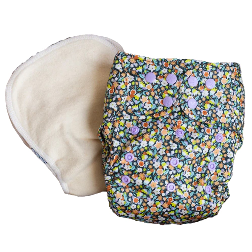 Billie Wonder Wasbare Luier Daytime - Flower Billie Wonder