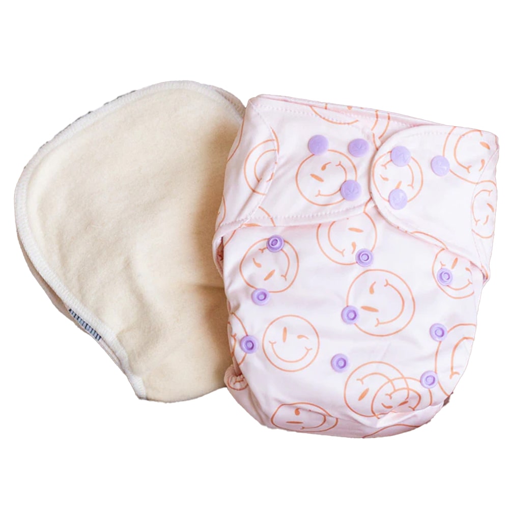 Billie Wonder Wasbare Luier Daytime - Smiley Billie Wonder