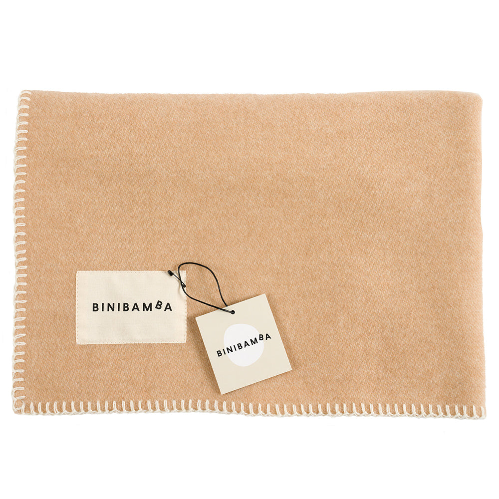 Binibamba Wollen Deken Twee Tinten 75x100cm