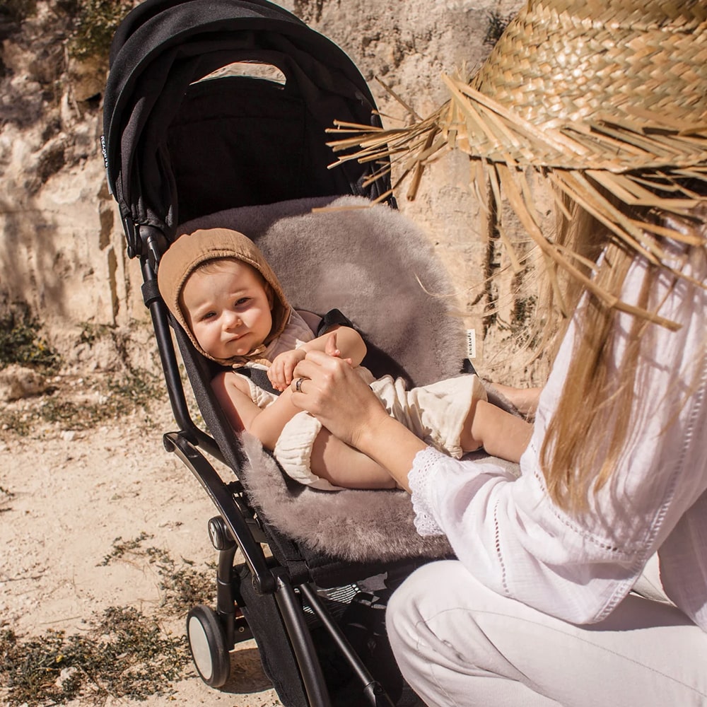 Binibamba Buggy Snuggler Schapenvacht - Elephant Binibamba