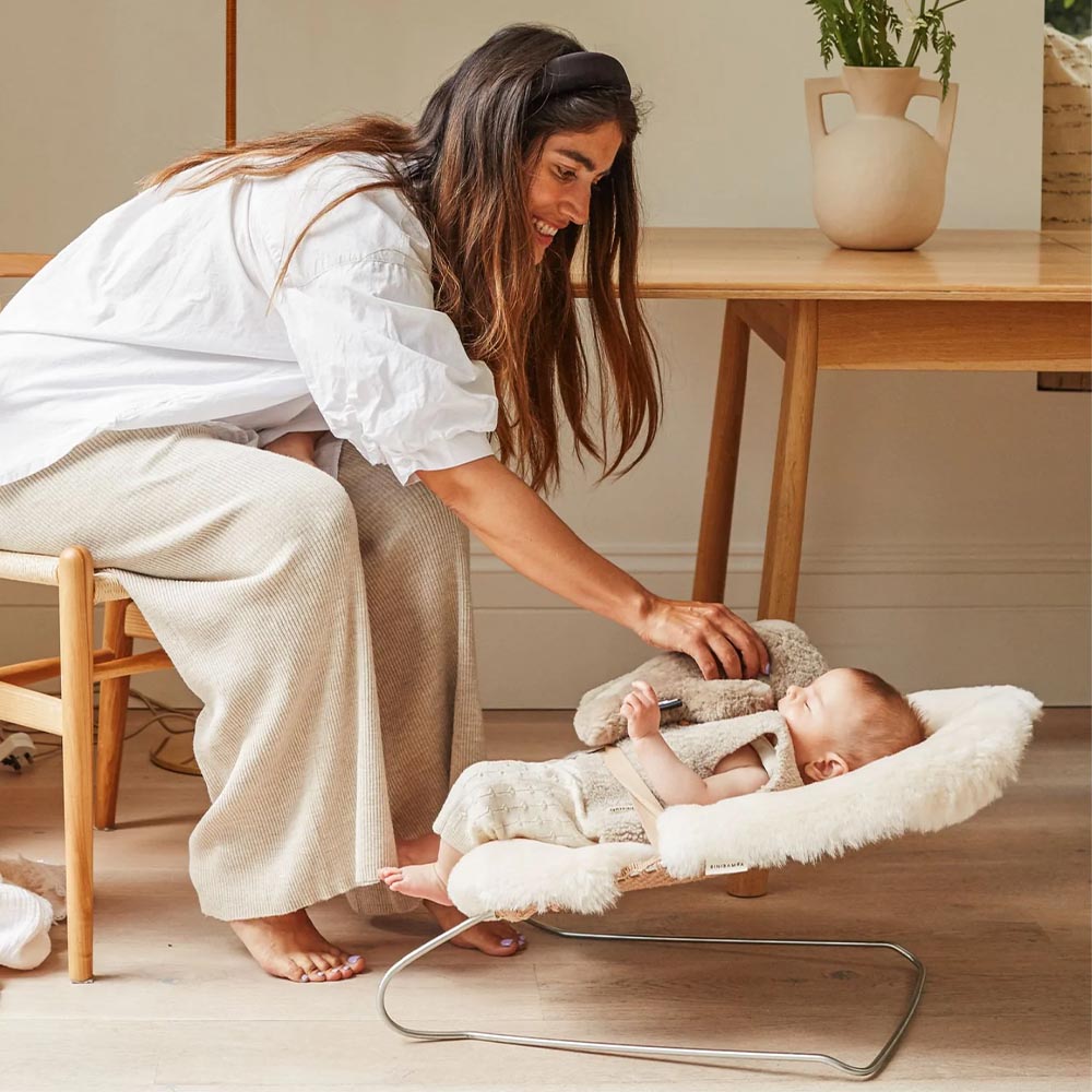 Binibamba Buggy Snuggler Schapenvacht - Milk Binibamba