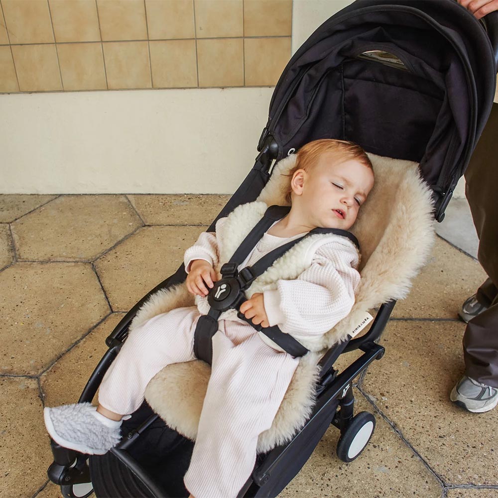 Binibamba Buggy Snuggler Schapenvacht - Peanut Binibamba