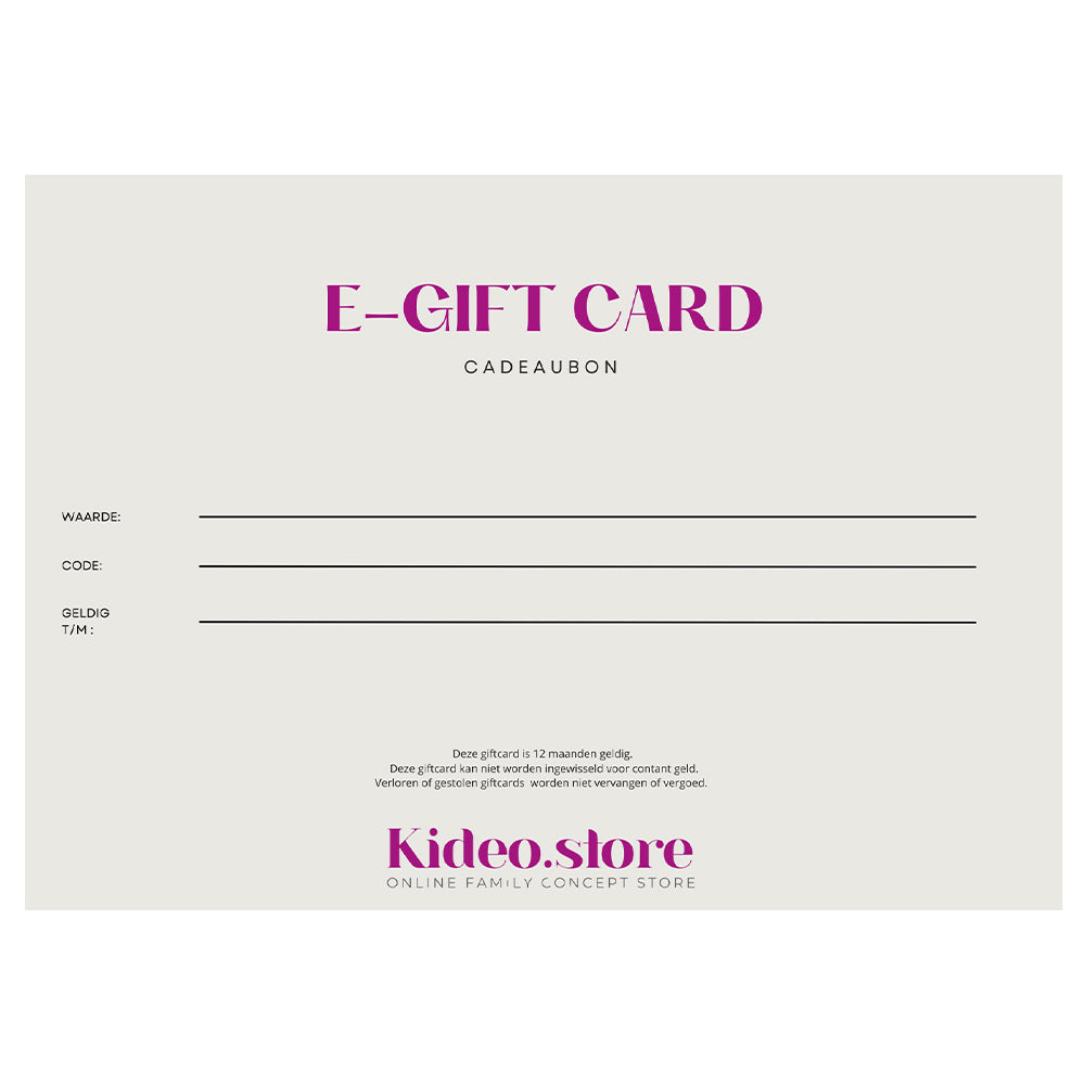 E-Cadeaukaart Kideo.store Kideo.store