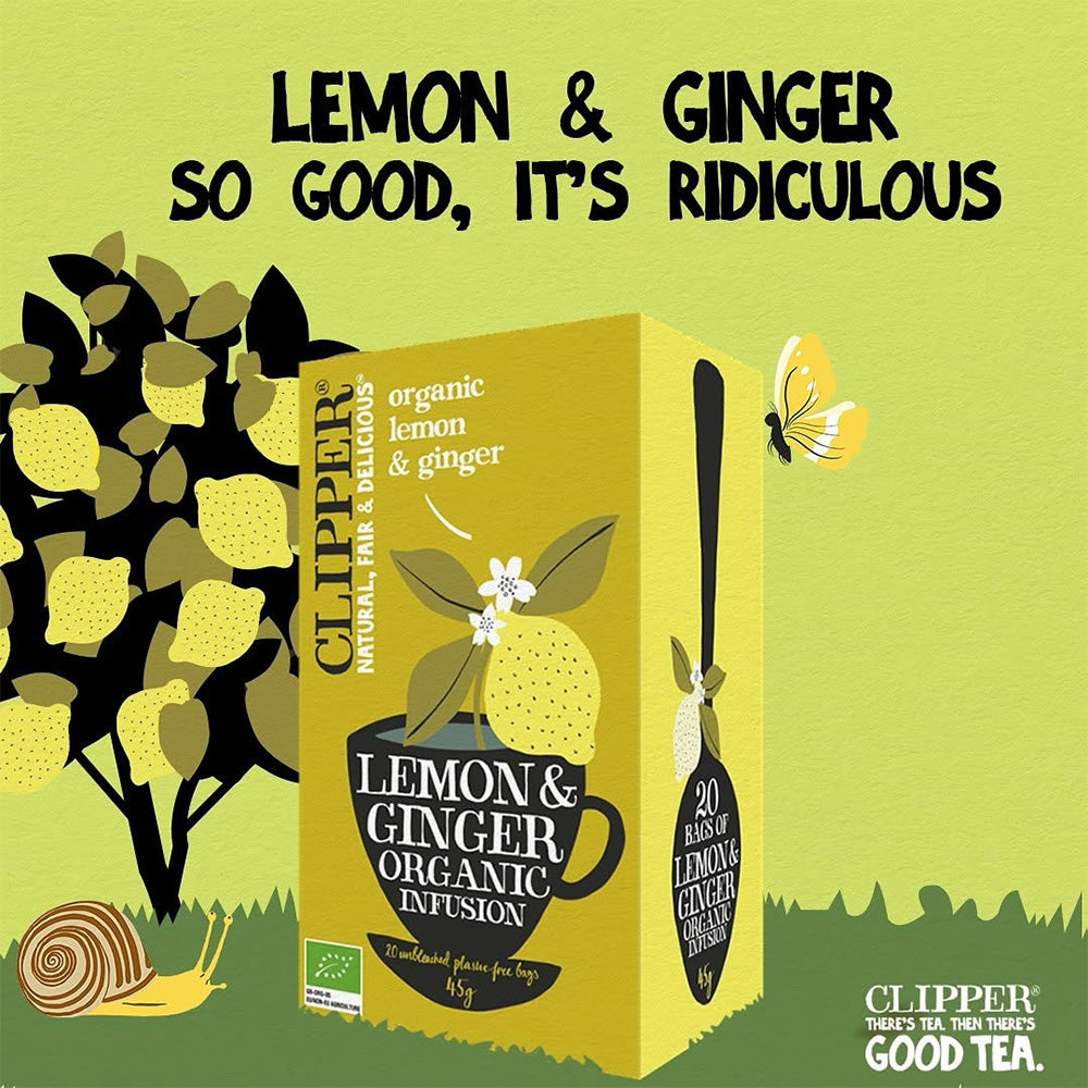Clipper - Biologische Thee Lemon & Ginger Organic Infusion