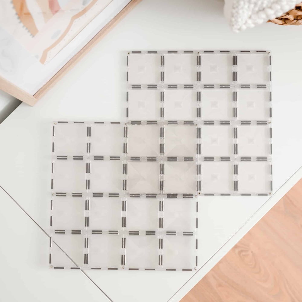 Connetix Tiles Clear Base Plate Pack 2 stuks Connetix Tiles