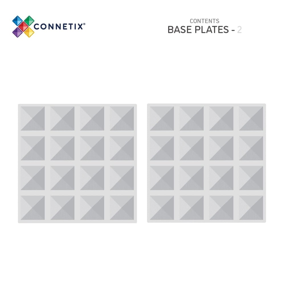 Connetix Tiles Clear Base Plate Pack 2 stuks Connetix Tiles