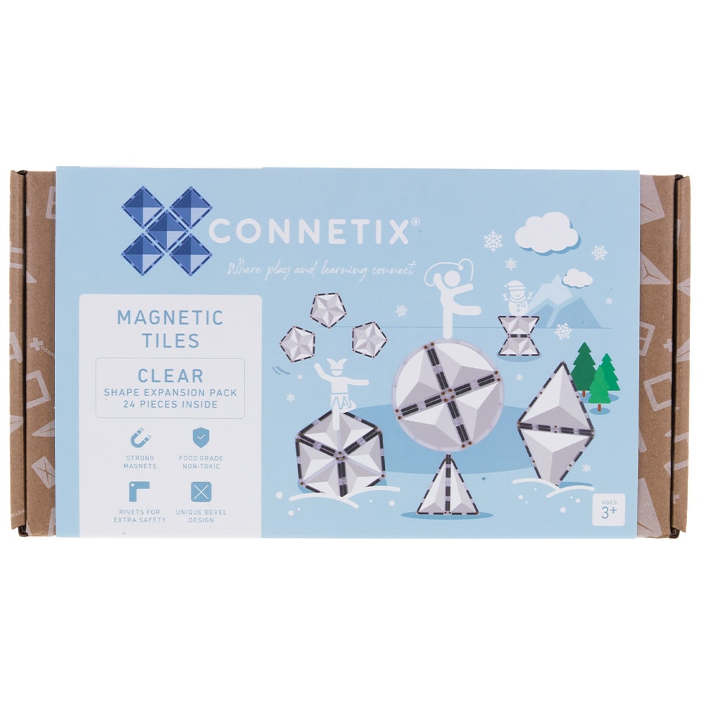 Connetix Clear Tiles Shape Expansion Pack 24 stuks Connetix Tiles