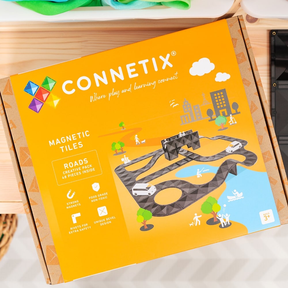 Connetix Tiles Creative Roads Pack - 48 PC - Kideo.store