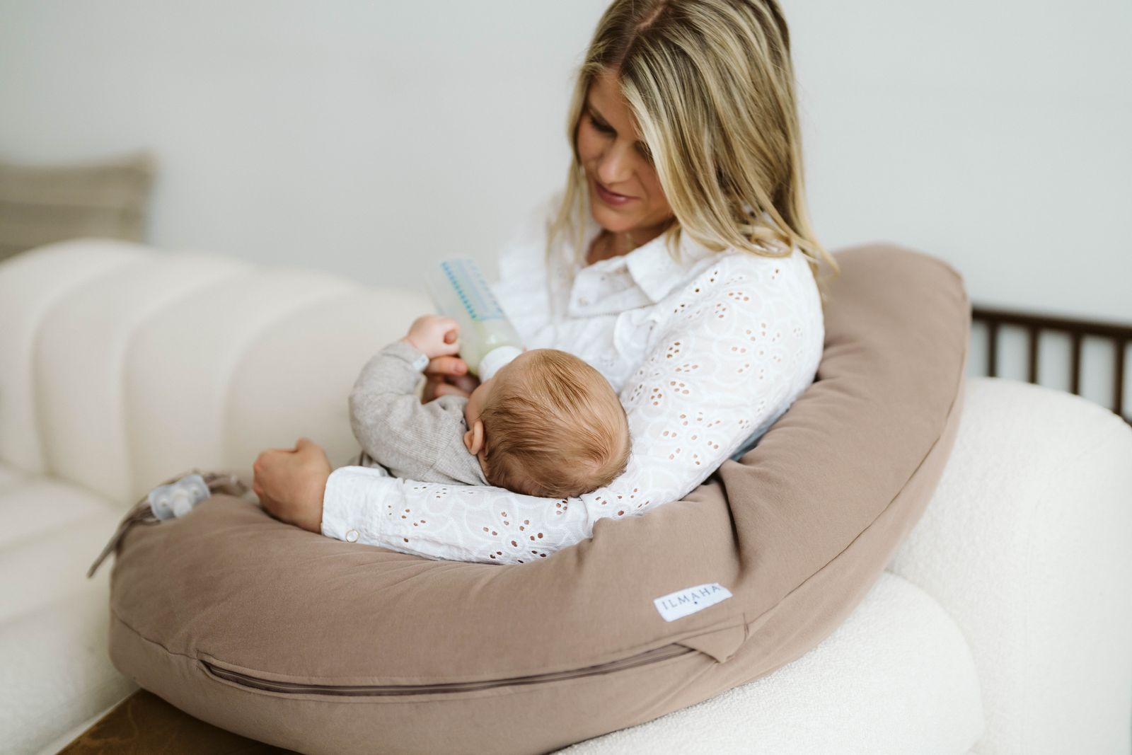 Ilmaha Voedingskussenhoes Soft Sweat - Beige