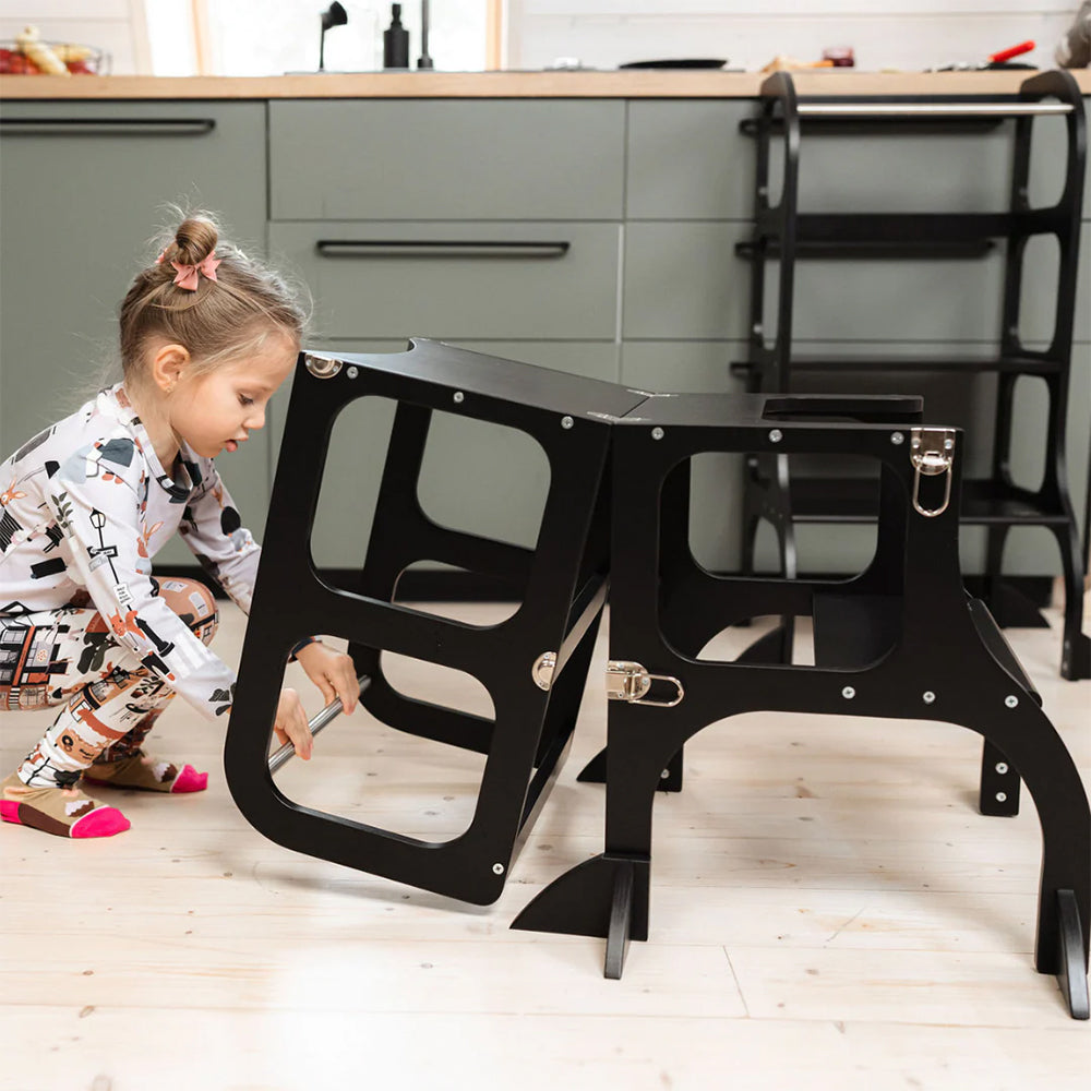 Ette Tete Leertoren Step'n Sit Goud-Zwart Met Extra Support