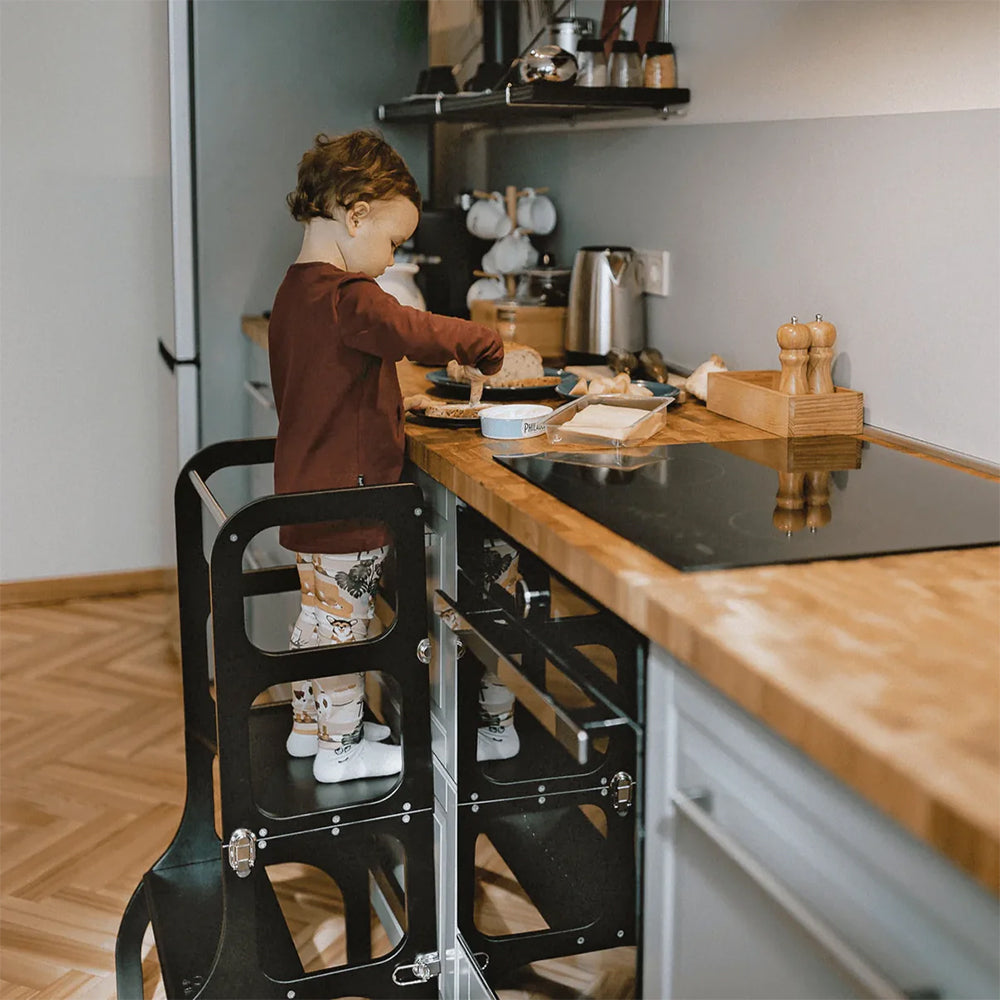 Ette Tete Leertoren Step'n Sit Goud-Zwart Met Extra Support