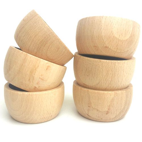 Grapat Houten Bakjes Naturel - 6 Stuks