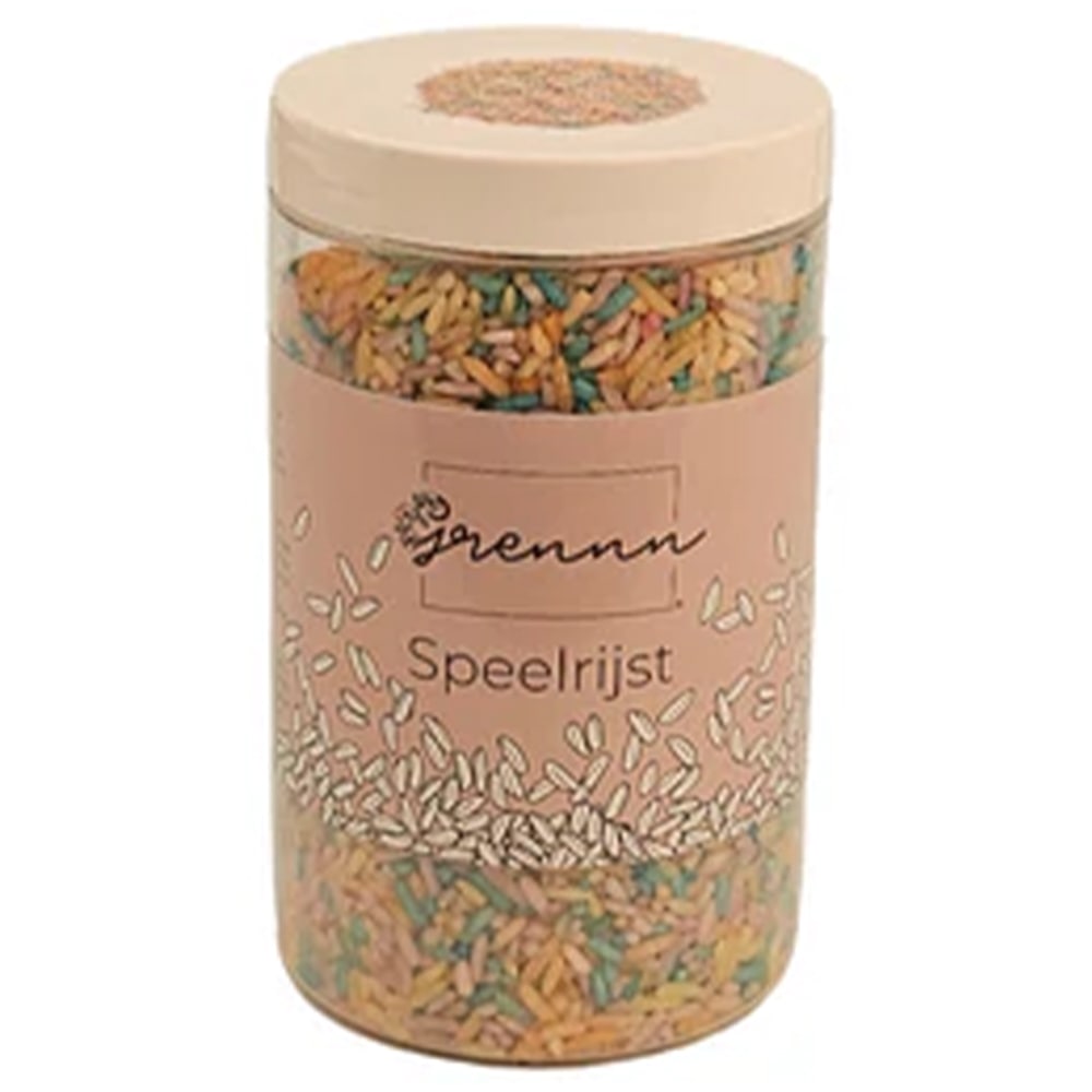 Grennn Speelrijst Pastel Mix 300 Gram Grennn