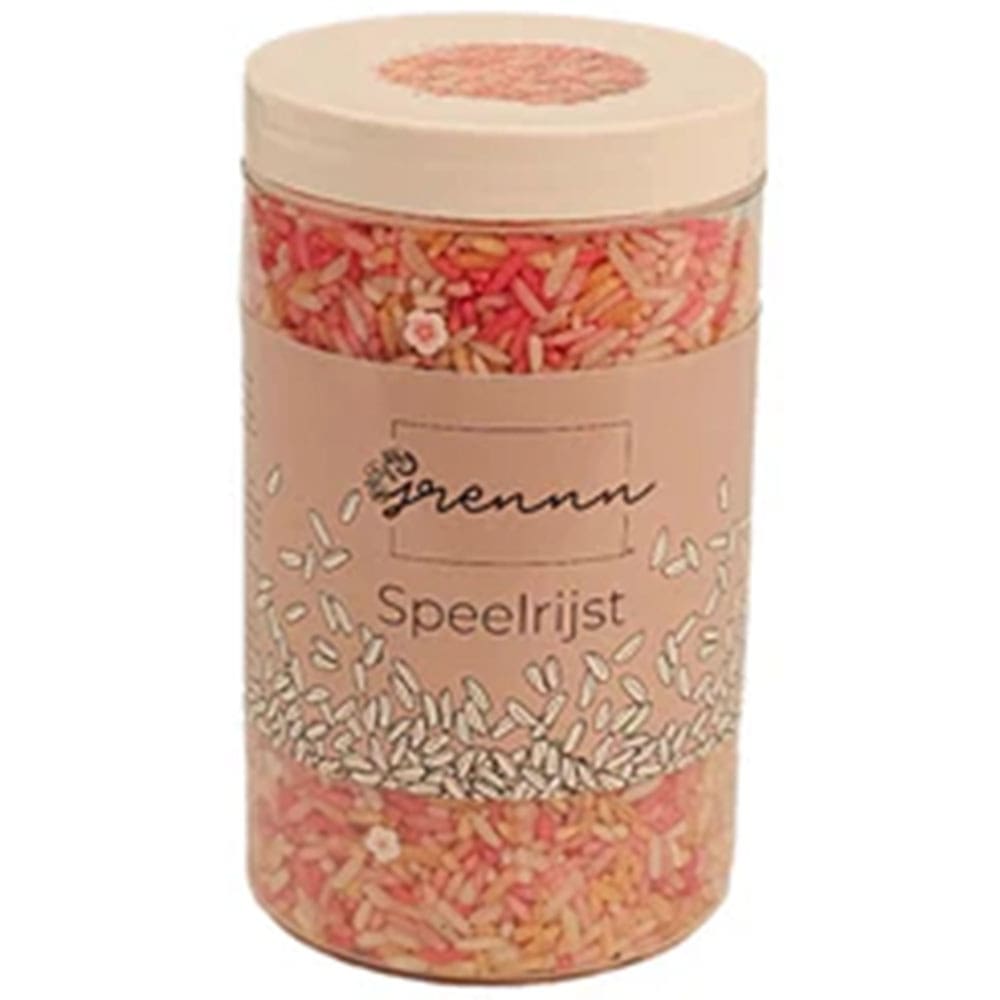 Grennn Speelrijst Roze Bloem Mix 300 Gram Grennn