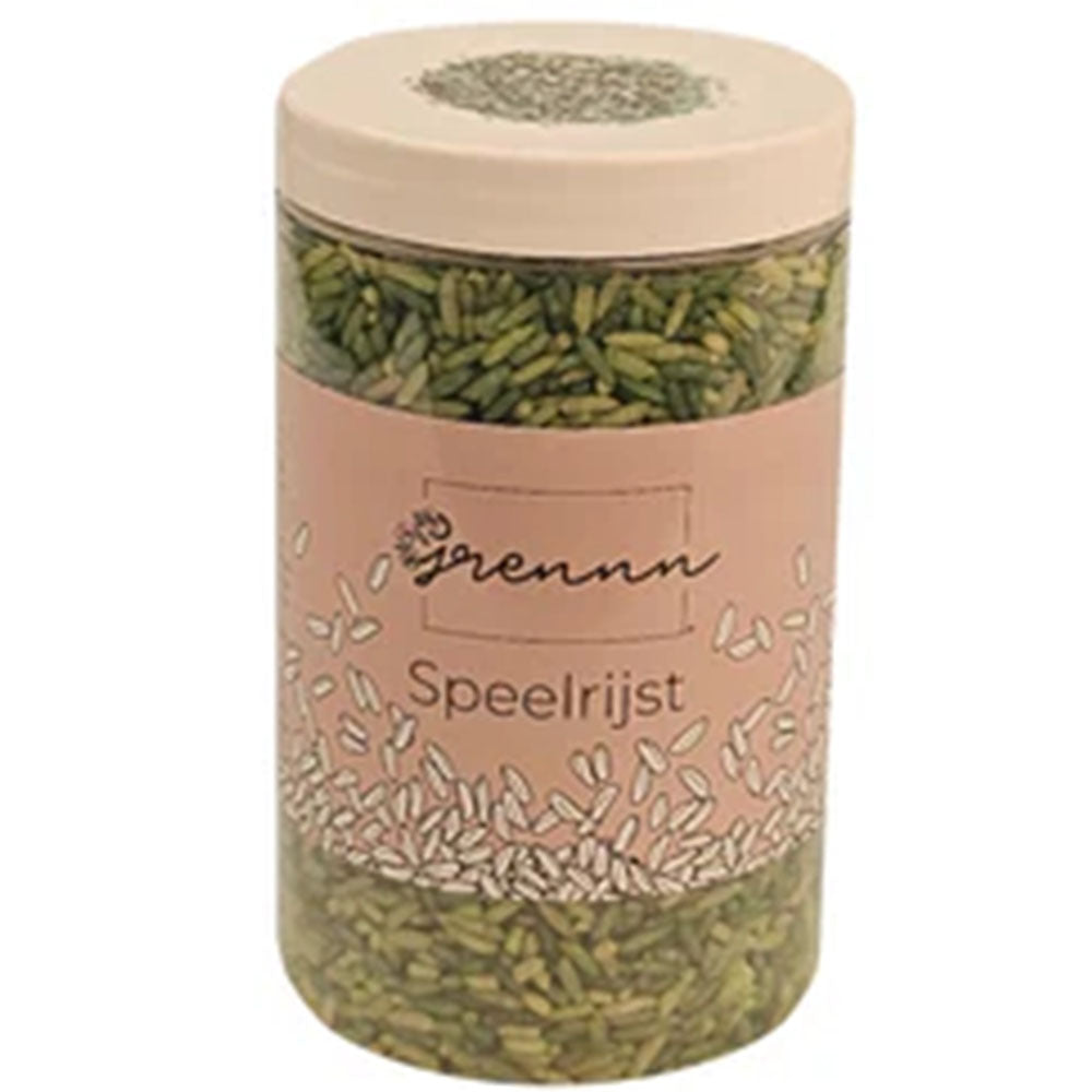 Grennn Speelrijst Witte Bloem Mix 300 Gram Grennn