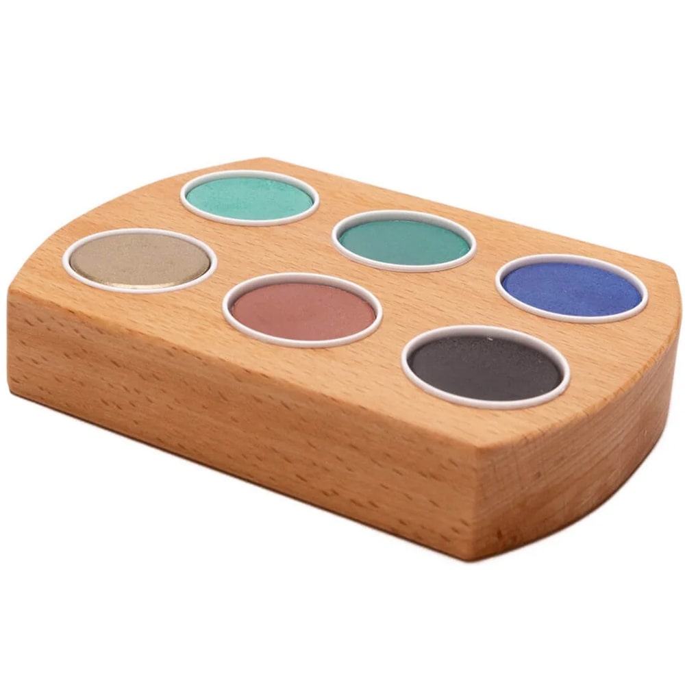 Grennn Waterverf Houder 6 Kleuren - Dino Grennn