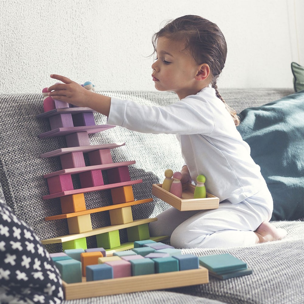 Grimms Houten Bouwplanken Pastel