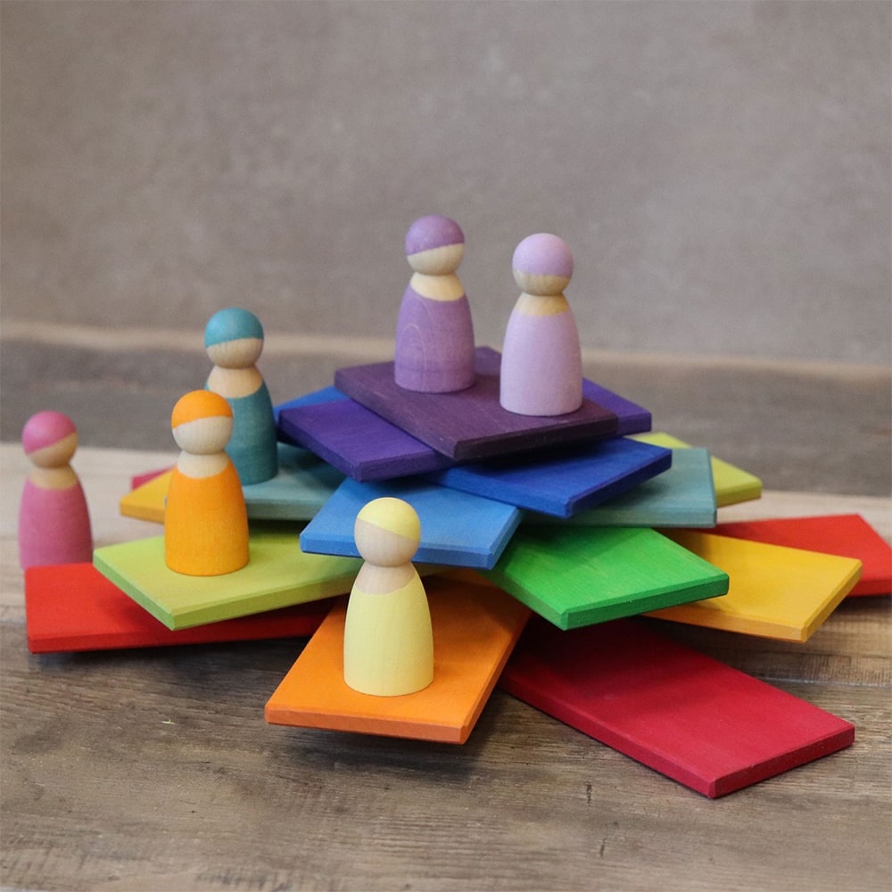 Grimms Houten Bouwplanken Regenboog