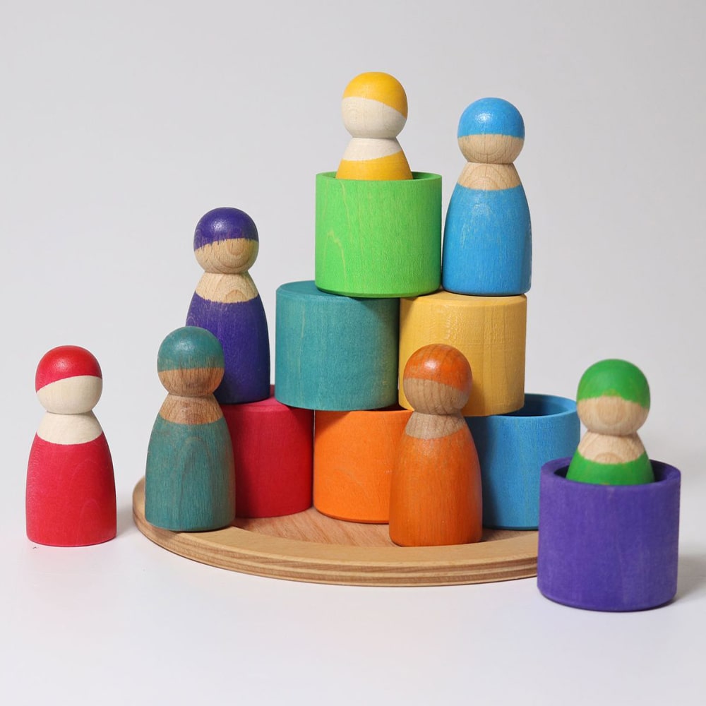 Grimms Zeven Vrienden In Bakjes Regenboog