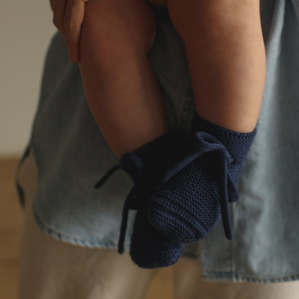 Hvid Slofjes - Blue Hvid