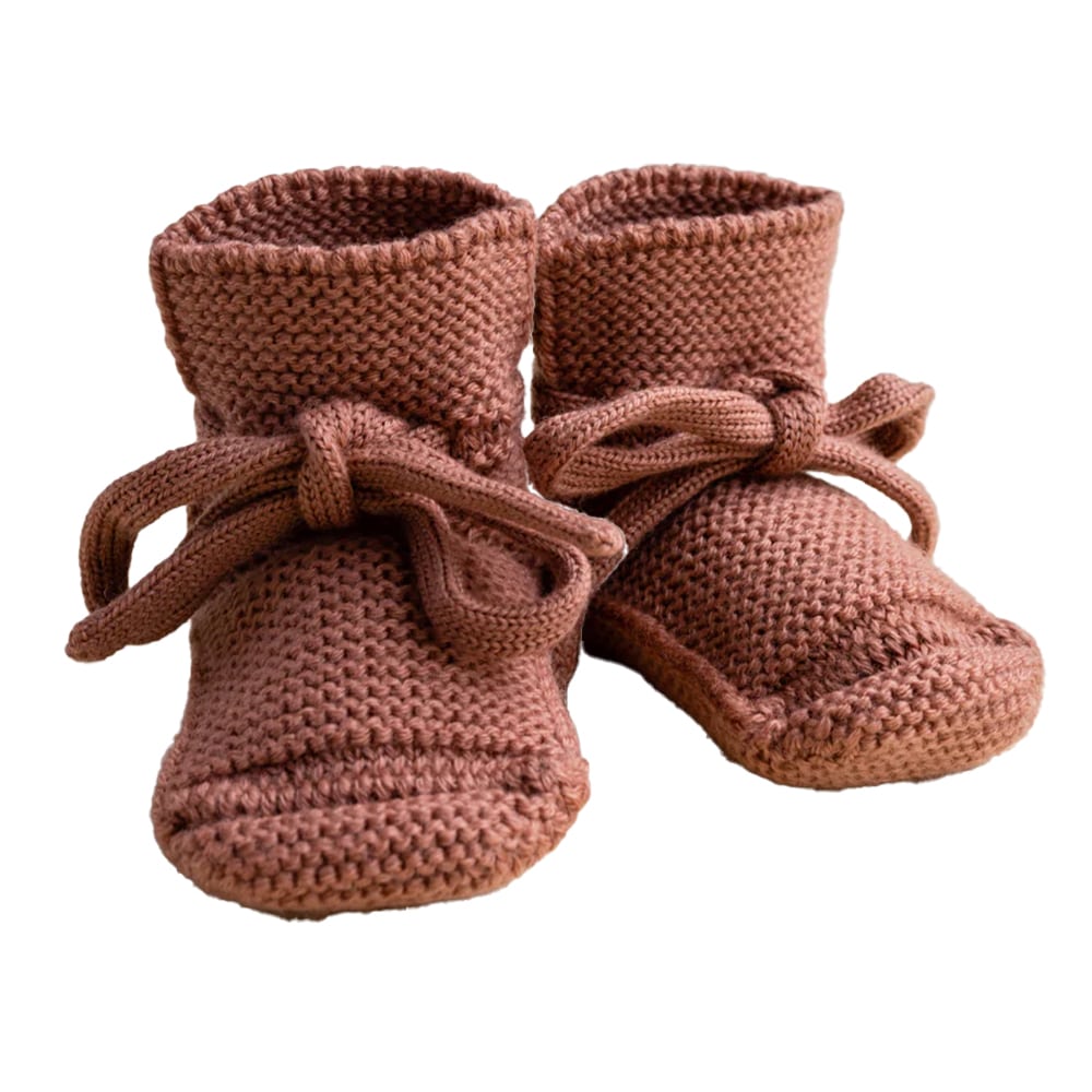 Hvid Baby Slofjes 100% Merinowol