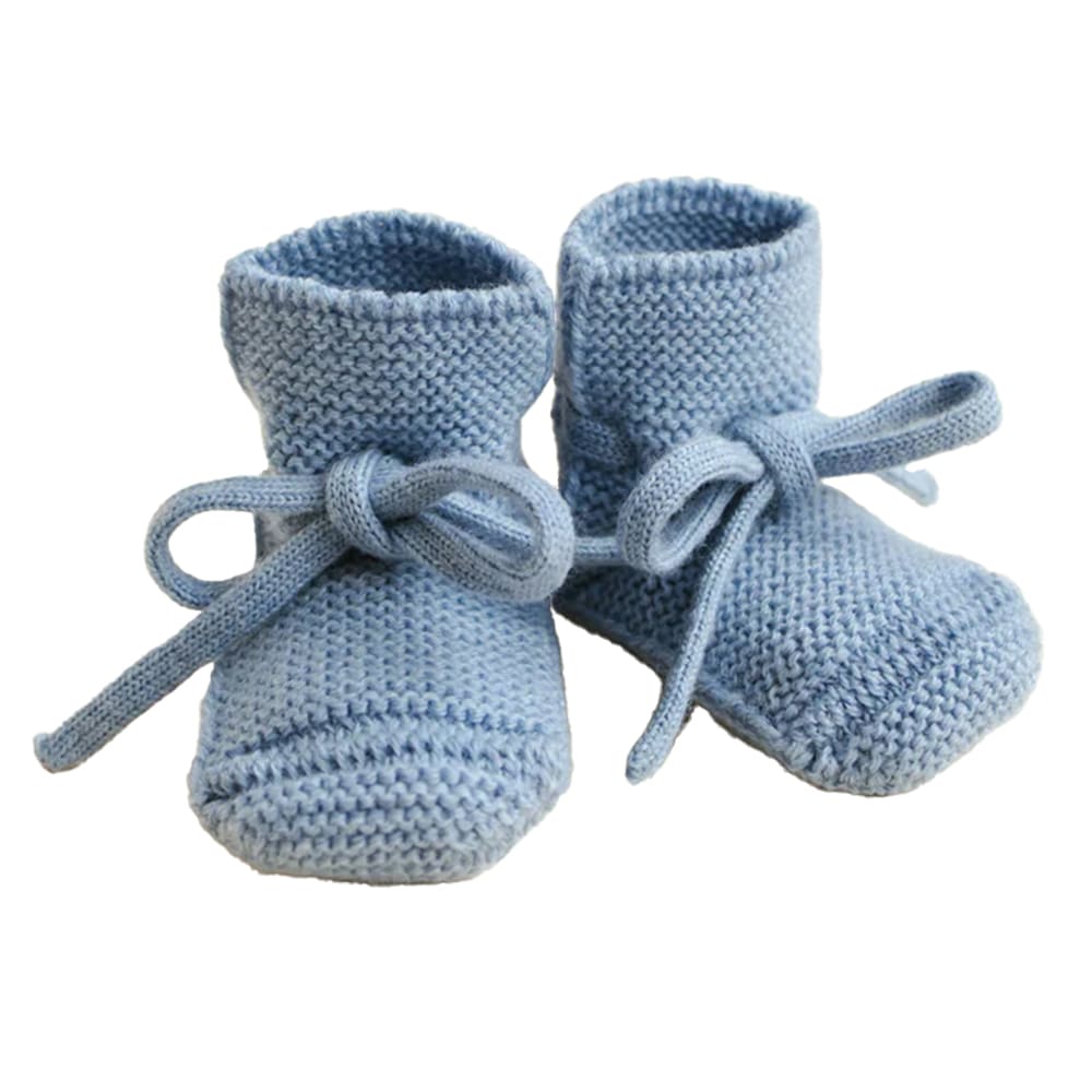 Hvid Baby Slofjes 100% Merinowol