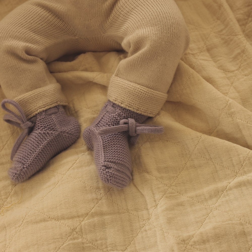 Hvid Slofjes - Lilac Hvid