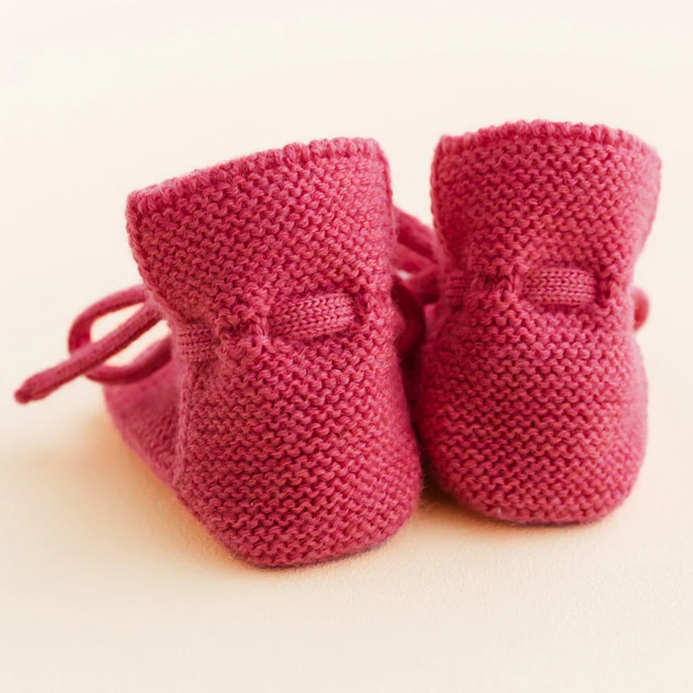 Hvid Baby Slofjes 100% Merinowol