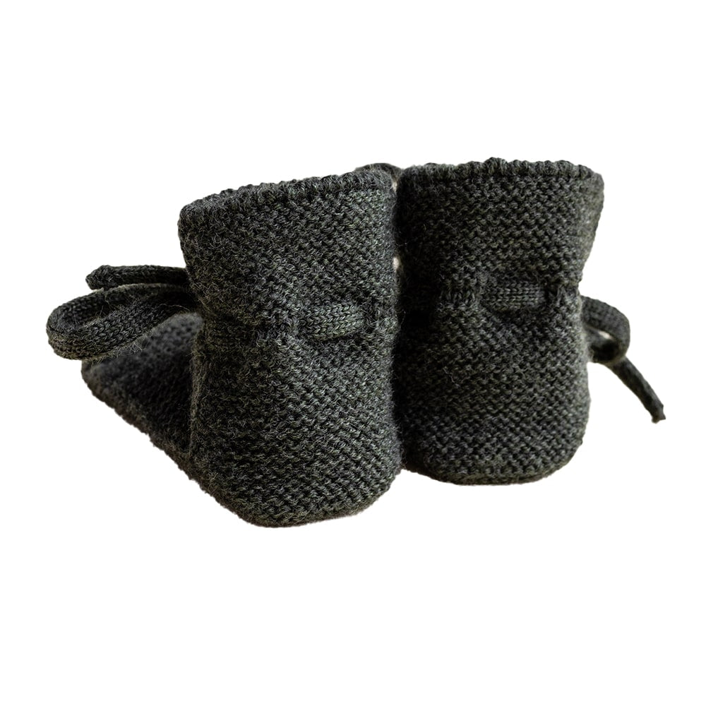 Hvid Baby Slippers 100% Merino wool