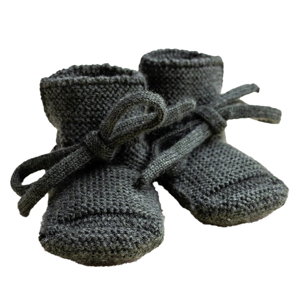 Hvid Baby Slippers 100% Merino wool