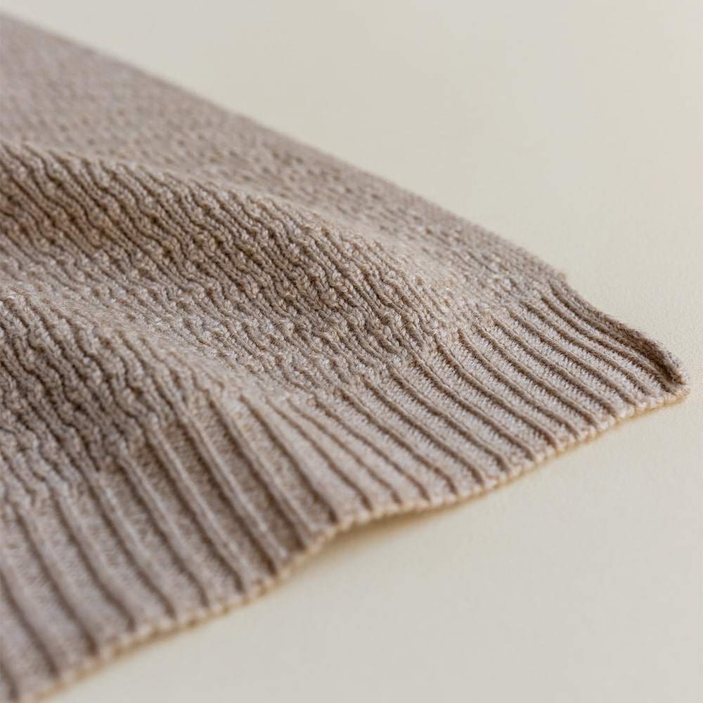 Hvid Wollen Deken Dora 70 x 95 cm - Sand Hvid
