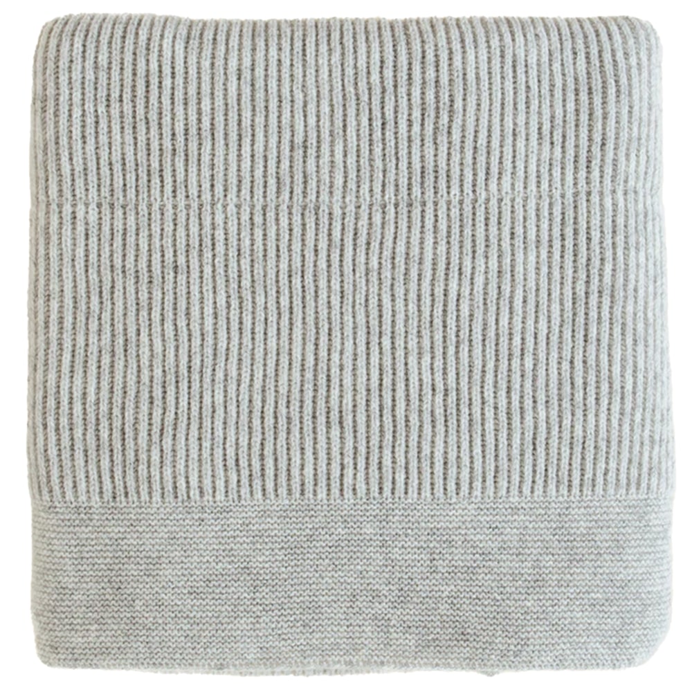 Hvid Wollen Deken Gaston 100 x 140 cm - Soft Grey