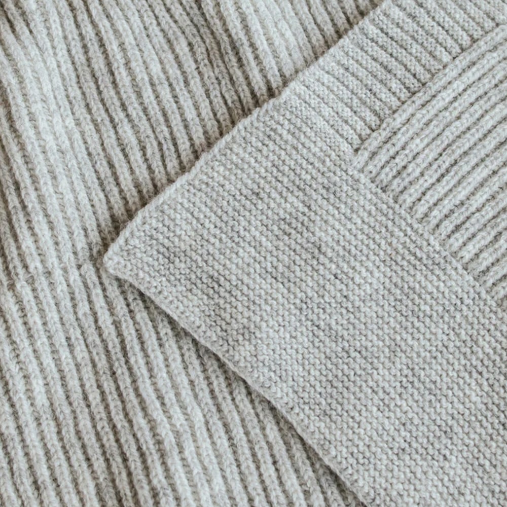 Hvid Wollen Deken Gaston 100 x 140 cm - Soft Grey