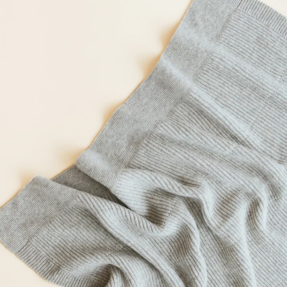 Hvid Wollen Deken Gaston 100 x 140 cm - Soft Grey